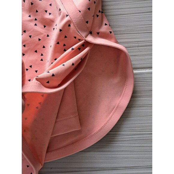 Nike Womens Large Dri-FIT Pink Peach Printed Golf Skirt Skort With Pockets - Picture 8 of 10